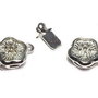 Inchizatoare cu clema, platina, 14x9 mm