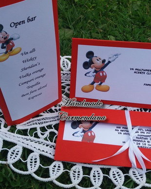 Set papetarie botez tematic Mikey Mouse