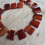 Sirag agate caramizii, trapez (16 buc)