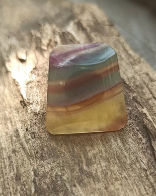 Inel din Argint 925 si fluorit multicolor