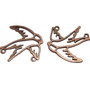 Link din aliaj metalic, cupru, 36x30 mm