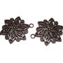 Link din aliaj metalic, cupru, 40x28 mm