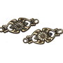 Link metalic, bronz, 22x9 mm - 50 de bucati