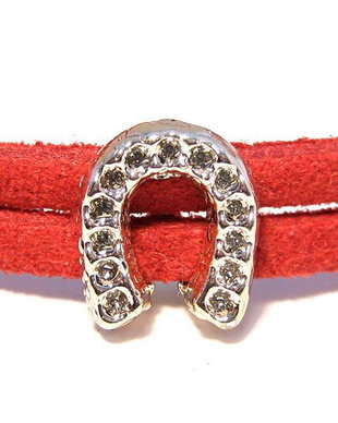 Slide Charm rose gold, 9x10 mm