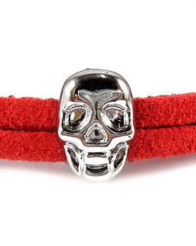 Slide Charm argintiu, 10x7 mm