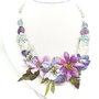 Colier blue flowers