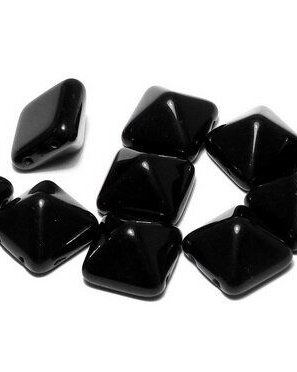Pyramid, 12x12 mm, Jet - 23980