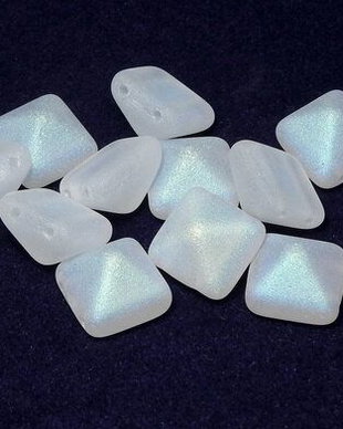Pyramid, 12x12 mm, Crystal AB Matted - 00030-28771