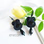 Cercei negri soutache cu onix si cristale