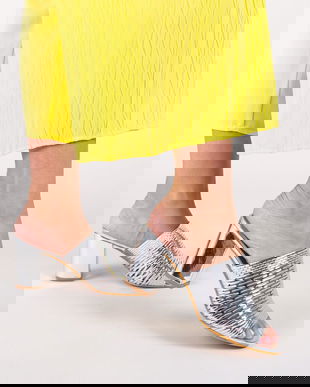 Sandale Karson Argintii