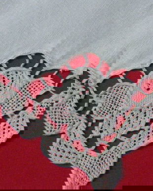 Set 4 servete cu dantela