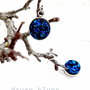Cercei argint druzy albastru