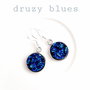 Cercei argint druzy albastru