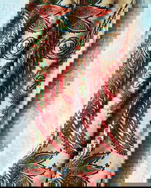 pantaloni retro vintage cu arabescuri , S