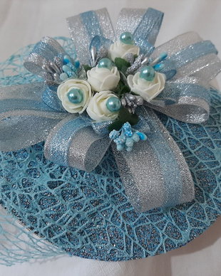 Fascinator stralucitor/palariuta cu voaleta