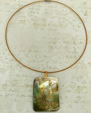 Colier pandant Paua-Shell