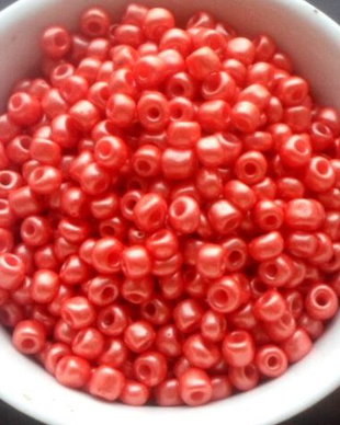 Margele nisip portocaliu terracota 4 mm 100 g.