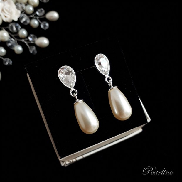 Cercei perle eleganti Fancy Drops Swarovski