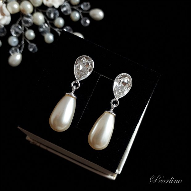 Cercei perle eleganti Fancy Drops Swarovski