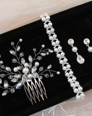 Set mireasa cu perle Fancy Venus