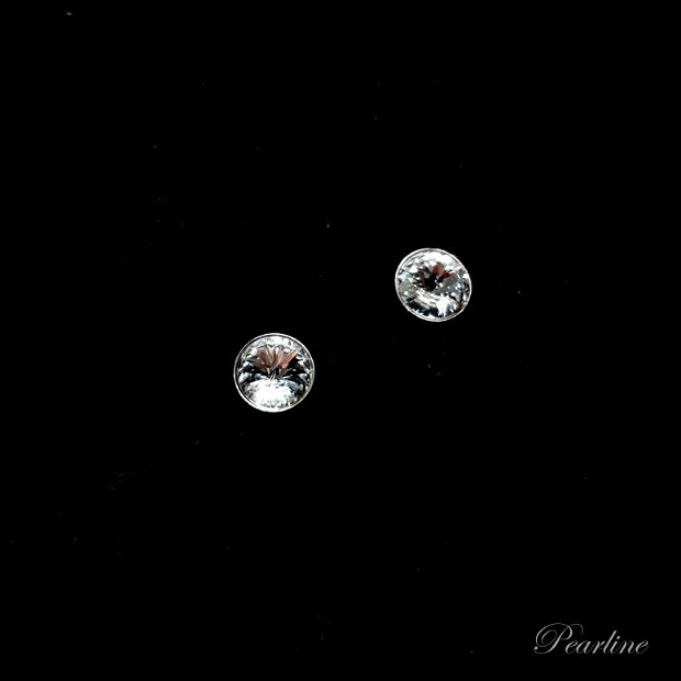 Cercei argint cu cristale Swarovski 6 mm
