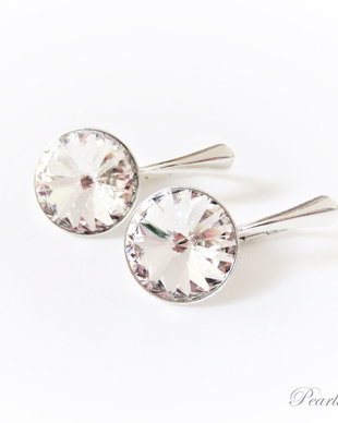 Cercei cristale rotunde Swarovski Rivoli Clasic