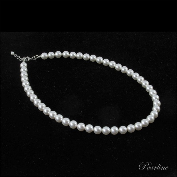 Colier clasic perle Preciosa 8 mm