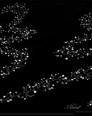 Accesoriu de par lung Mini Crystal Twig