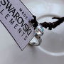Inel argintiu cu fluture Swarovski rezervat A.