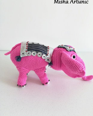 Vândut Elefant crosetat - Jucarie/ Homedeco