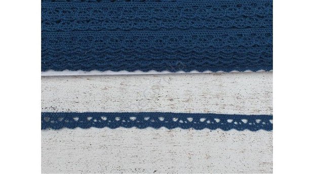 Dantela albastru inchis- 1m/0.9cm- 0094