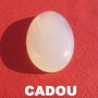 CADOU .... Cabochon agata alba aprox 30x20.5x7 mm