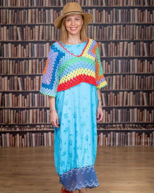 Rochie, croșet,dantelă și o zi pe înserat