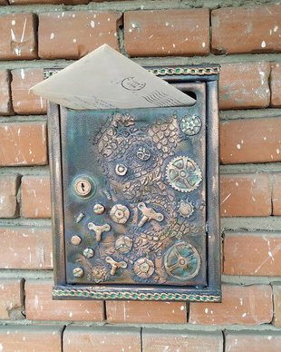 Cutie postala Steampunk-industrial