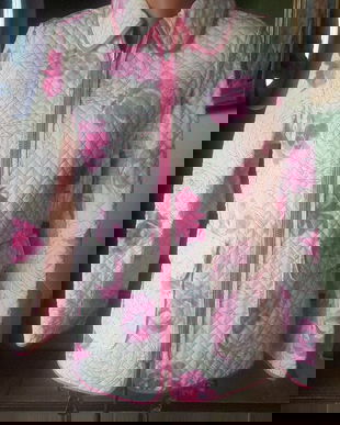 GEACA BRAETAN ORIGINALA MATERIAL IMPERMEABIL MATLASAT , 2 FETE,SPLENDIDA,MARIME M MADE IN USA