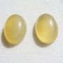(2 bucati) Cabochon agata galbena aprox 25x18x9 mm
