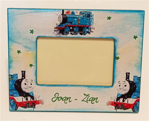 Rama foto personalizata cu Trenuletul Thomas