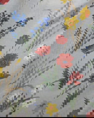 Noi-2 perdele voal cu flori