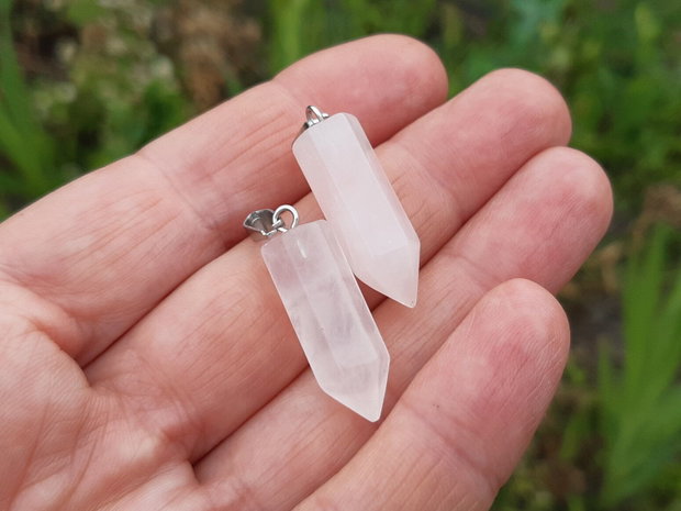 Set rose quartz