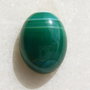 Cabochon agata dungata verde aprox 20x15x6.5 mm
