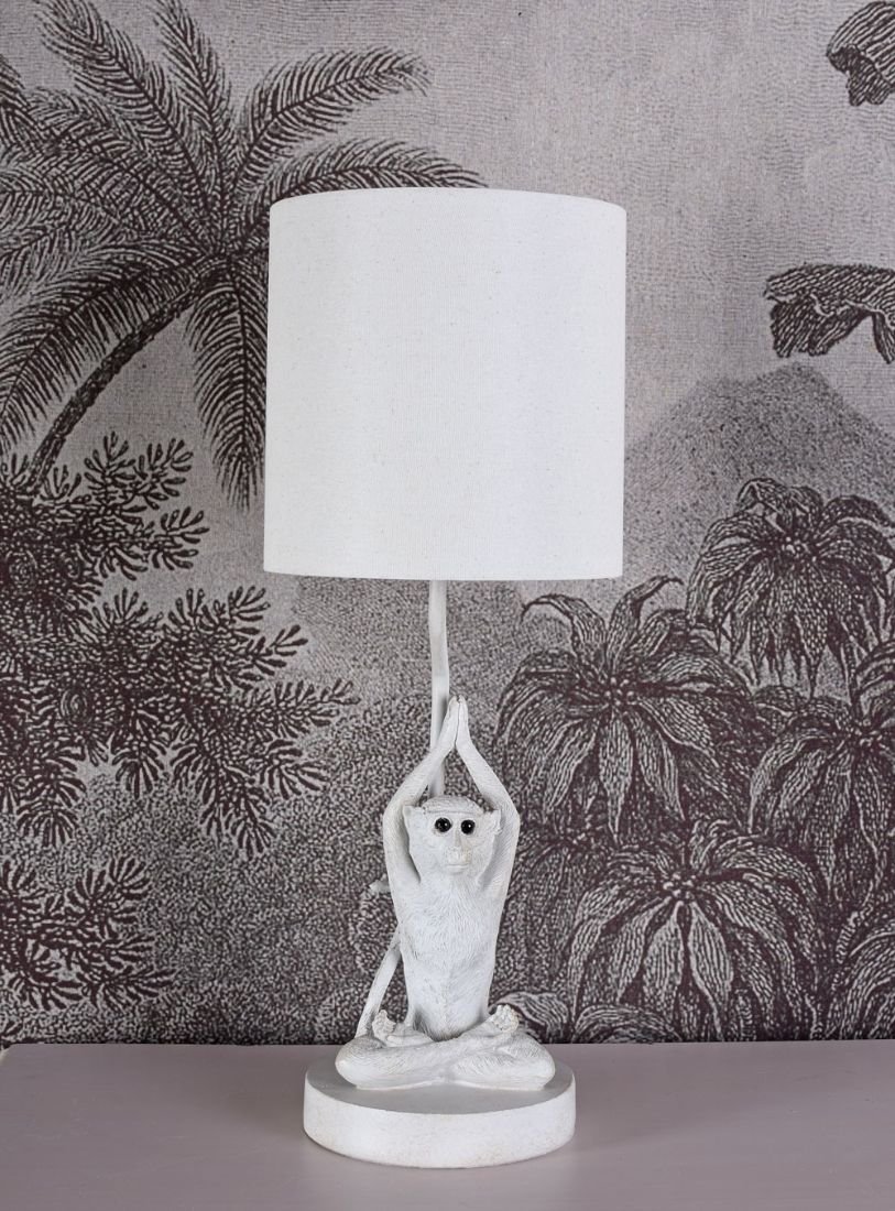 Lampa de masa cu o maimuta yoghina