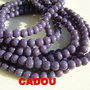 CADOU ... (2 siraguri) Margele mov din sticla aprox 6 mm - 2 siraguri de aprox 55 cm fiecare (aprox 200 bucati margele in total) - fara inchizatori