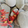 Cercei handmade din sarma si crengute de coral - sprigs