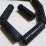 Tub mare din lava neagra aprox 13-13.5x40 mm