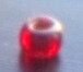 Margele nisip rosu transparent cu miez argintiu 4 mm 100 g.
