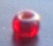 Margele nisip rosu transparent cu miez argintiu 4 mm 50 g.