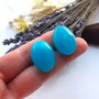 Cabochon blue jad