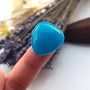 Cabochon blue jad