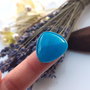 Cabochon blue jad