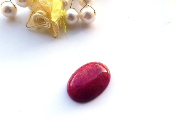 Cabochon coral fosilizat